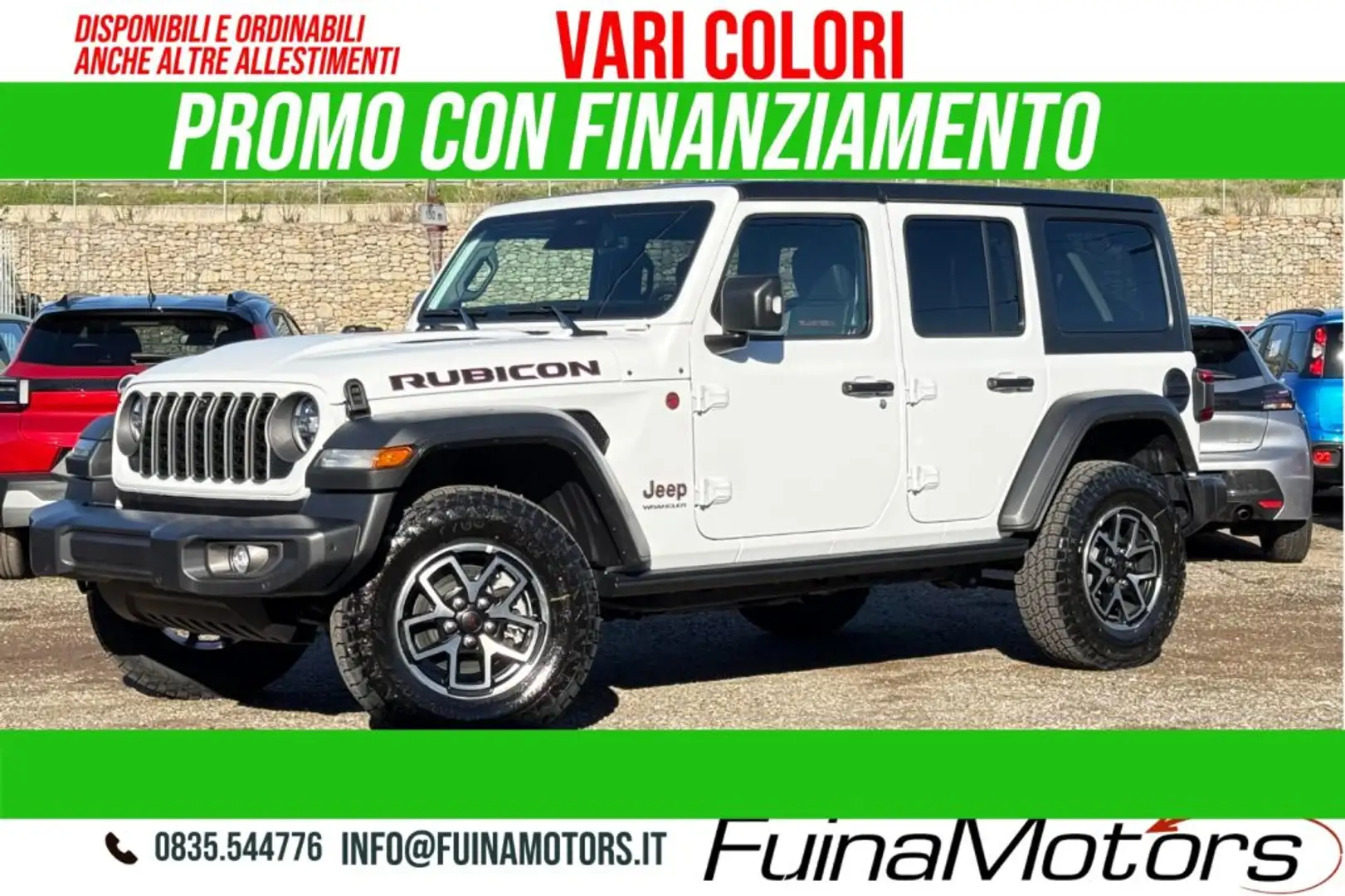 Jeep Wrangler Unlimited 2.0 Turbo Rubicon NUOVO Bianco - 1