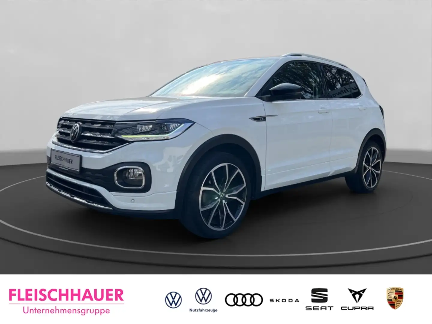 Volkswagen T-Cross R-line 1.0 TSI DSG Navi Digitales Cockpit LED ACC Weiß - 1
