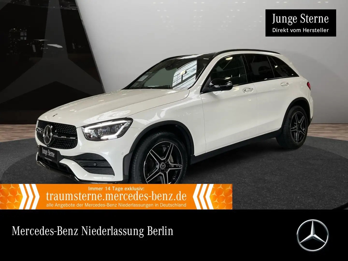 Mercedes-Benz GLC 400 d 4M AMG+NIGHT+PANO+360+AHK+MULTIBEAM+HUD Weiß - 1