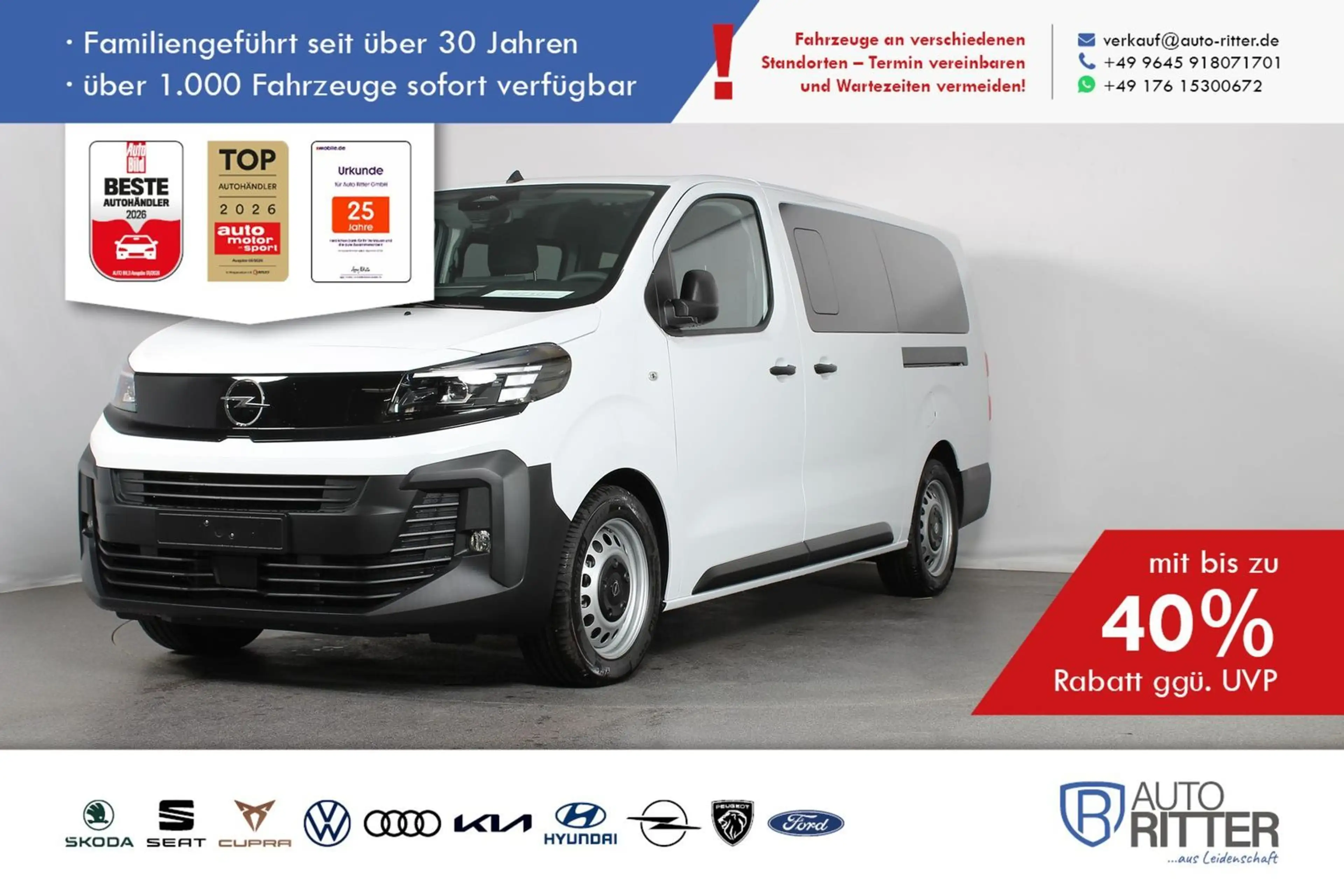 Opel Vivaro Kombi XL AHK|RFK|LED|Navi|Klima|PDC