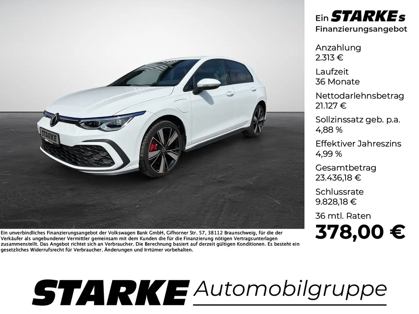Volkswagen Golf GTE 1.4 TSI DSG eHybrid Blanc - 1