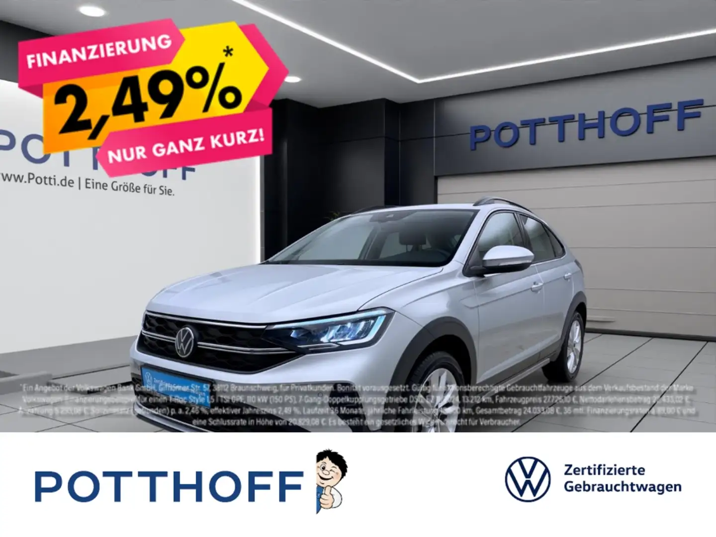 Volkswagen Taigo 1.0 TSI LIFE PDC SITZHZG KLIMA LED Silber - 1