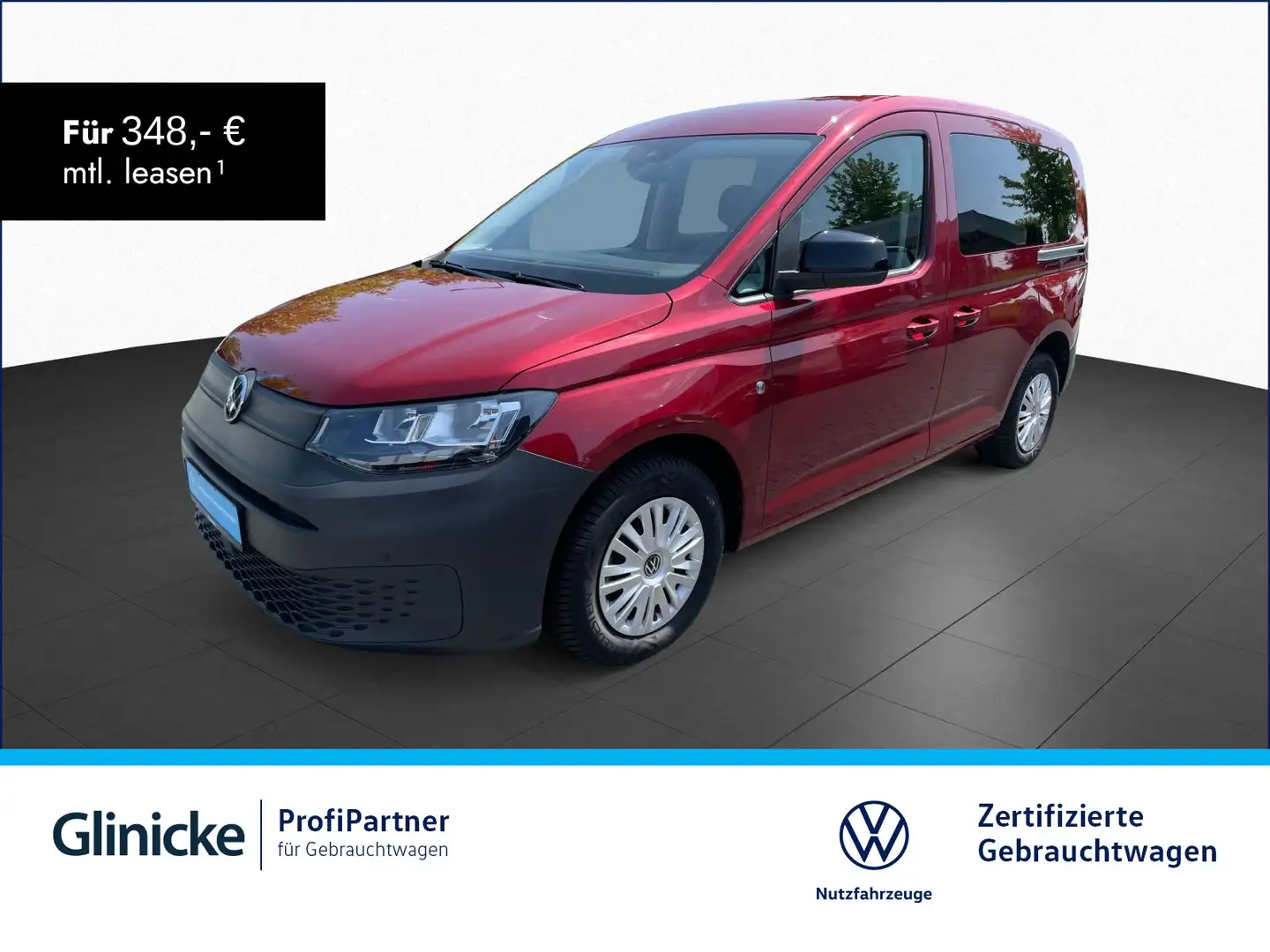 Volkswagen Caddy 2.0 TDI 3J Anschlussgar. AHK Kamera PDC Rot - 1