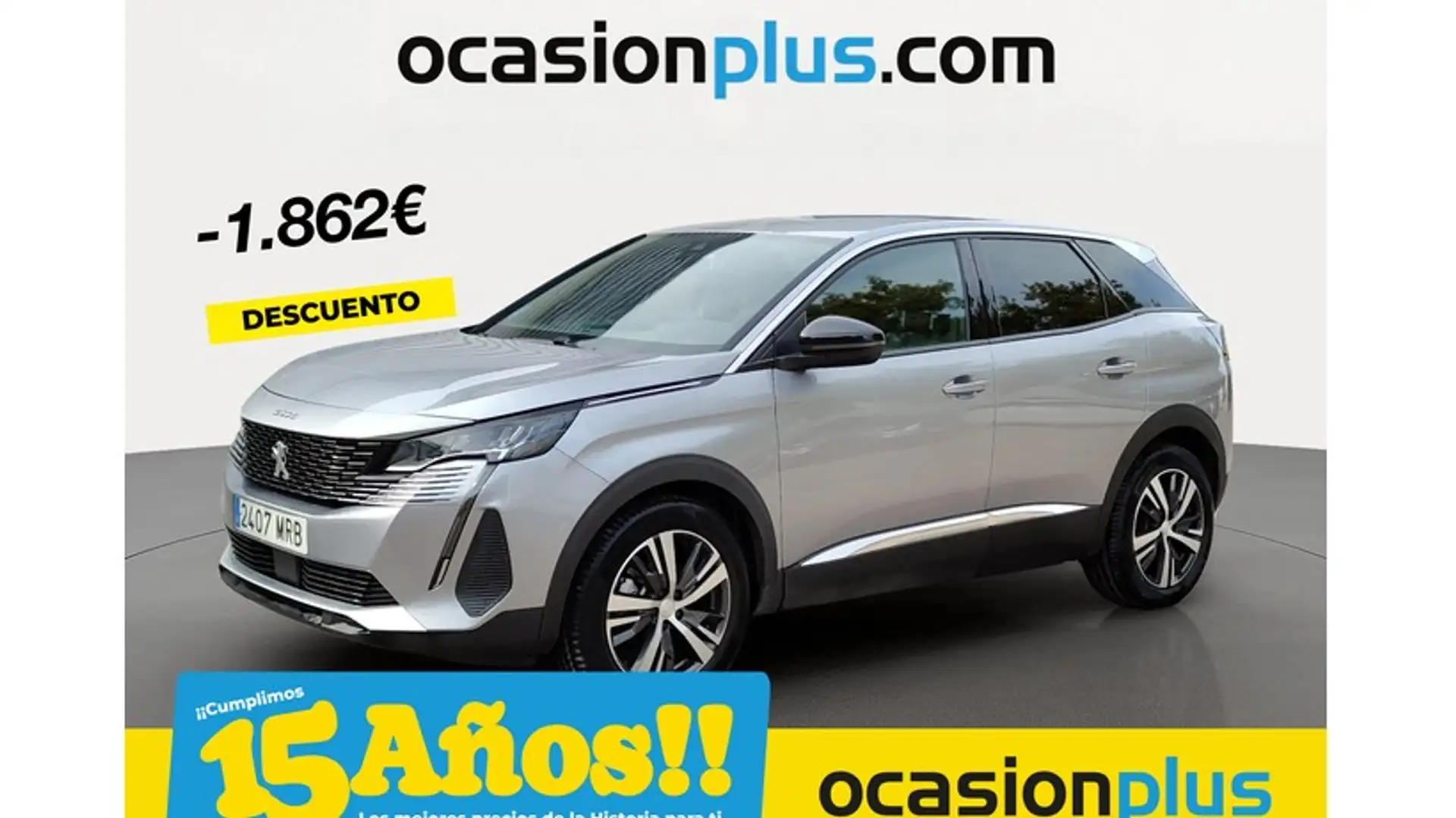 Peugeot 3008 1.2 PureTech S&S Allure 130 Plateado - 1