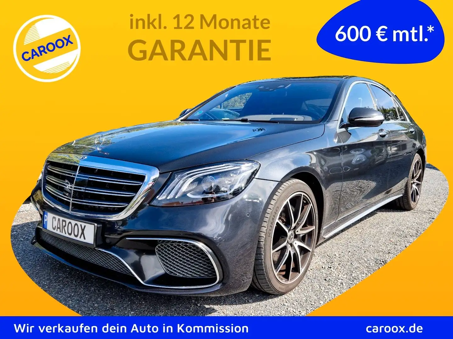 Mercedes-Benz S 560 S560 4Matic S65 AMG-Umbau BURMESTER HUD NAPPA Schwarz - 1