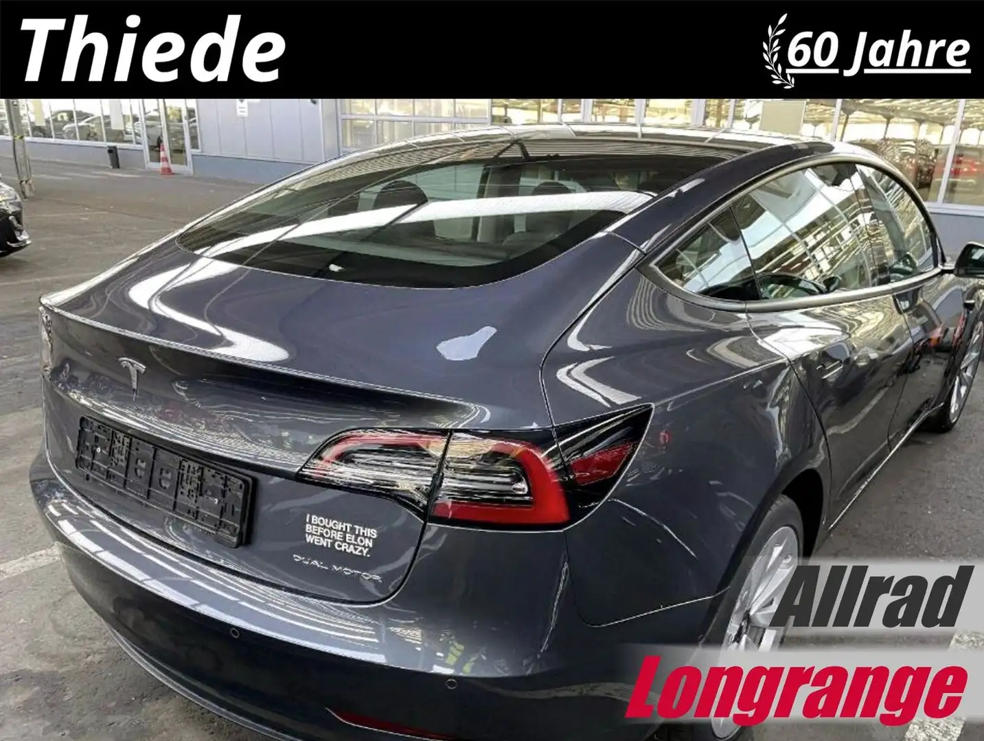 Tesla Model 3 LONGRANGE DUAL-MOTOR NAVI/KAMERA/SH/PANO Grau - 1