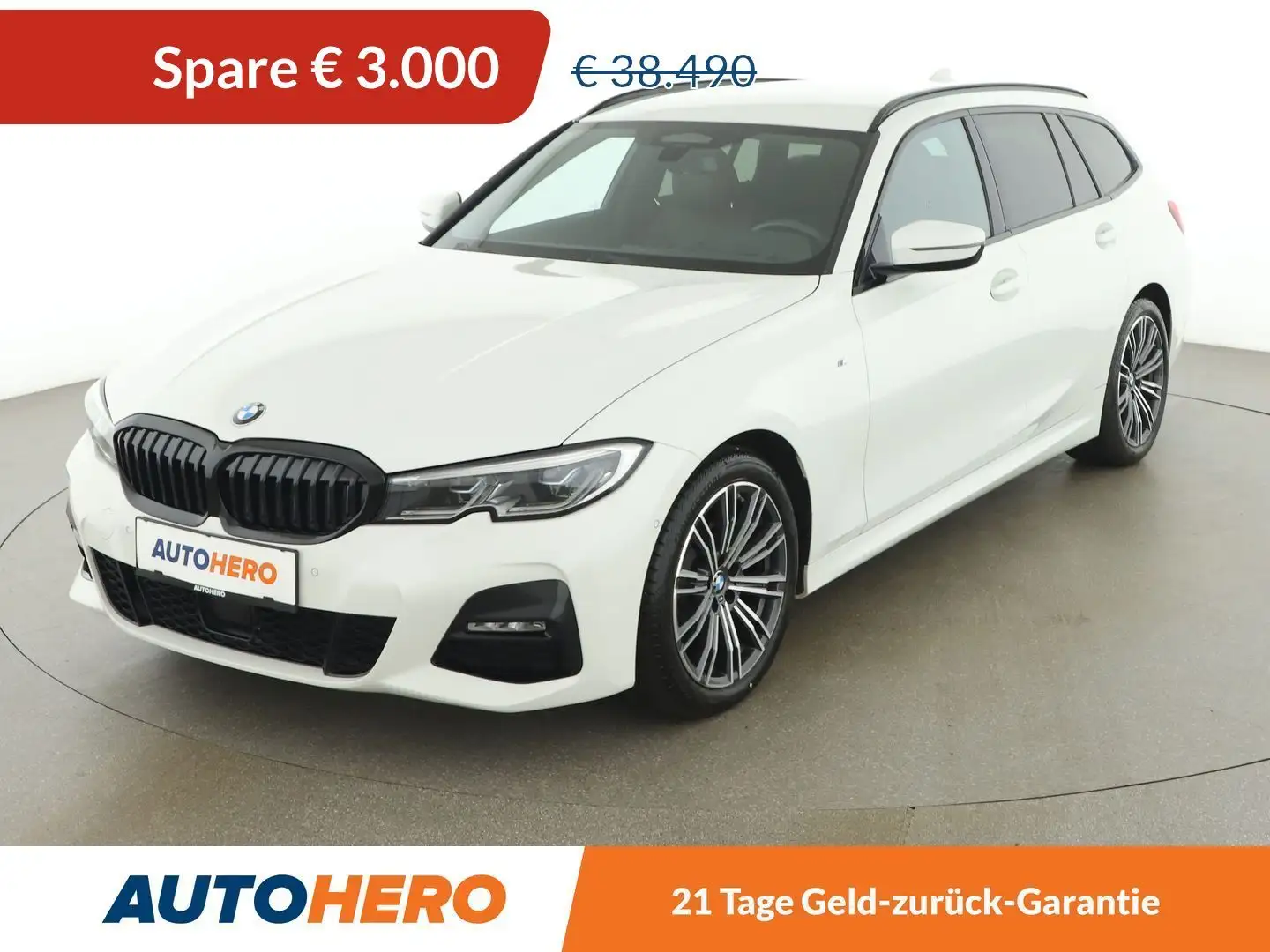 BMW 320 320d xDrive M Sport Aut. *LASER*ACC*NAVI*CAM*SPUR* Weiß - 1