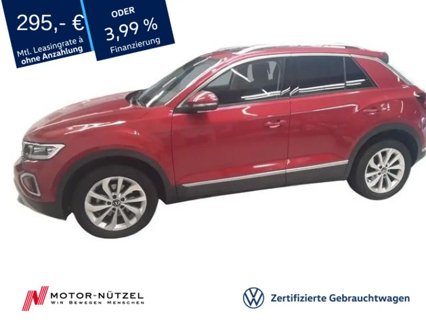 Volkswagen T-Roc 1.5 TSI DSG STYLE 5JG+LEDplus+NAV+AHK+PANO Rot - 1