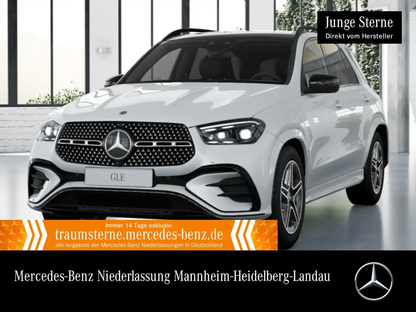 Mercedes-Benz GLE 450 d 4M AMG+NIGHT+PANO+360+AHK+MULTIBEAM+20" Weiß - 1