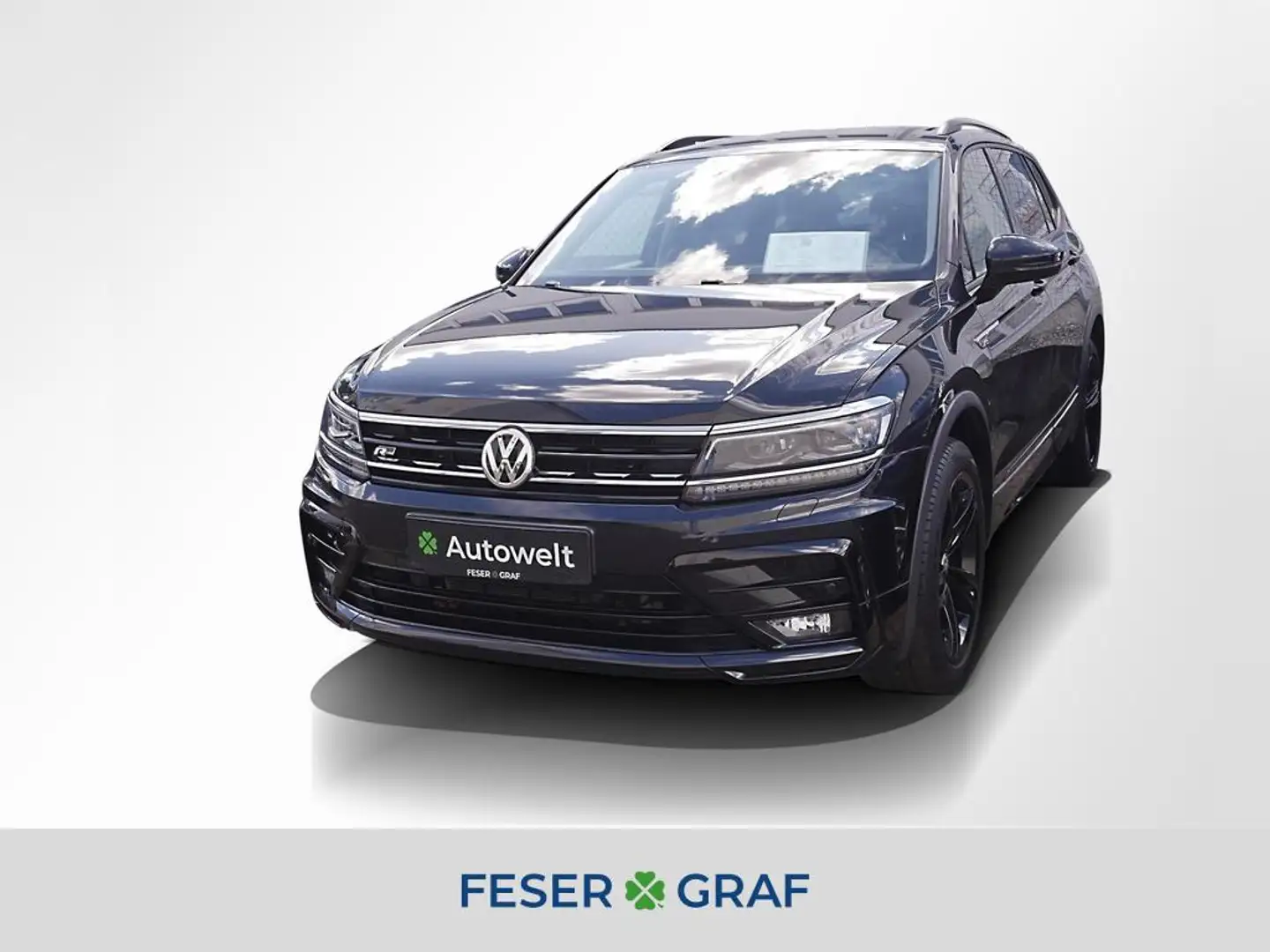 Volkswagen Tiguan Allspace 2.0 TDI 4M Highline AHK STHZG Schwarz - 1