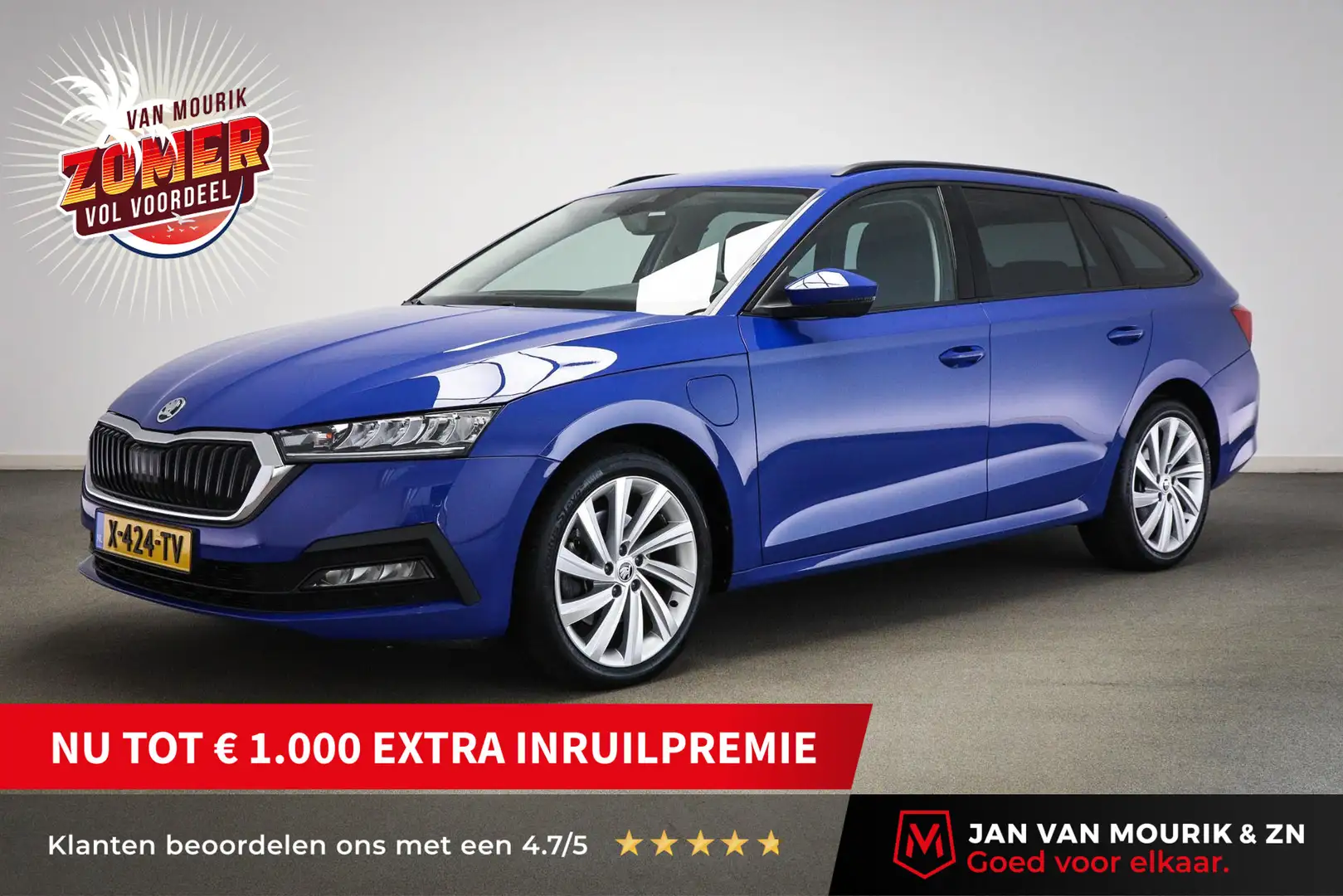 Skoda Octavia Combi 1.4 TSI iV PHEV Business Edition | PLUG-IN H Blauw - 1
