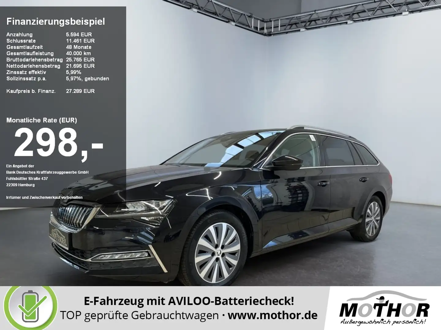 Skoda Superb Combi Style 1.4 TSI iV DSG AHK schwenkbar Schwarz - 1