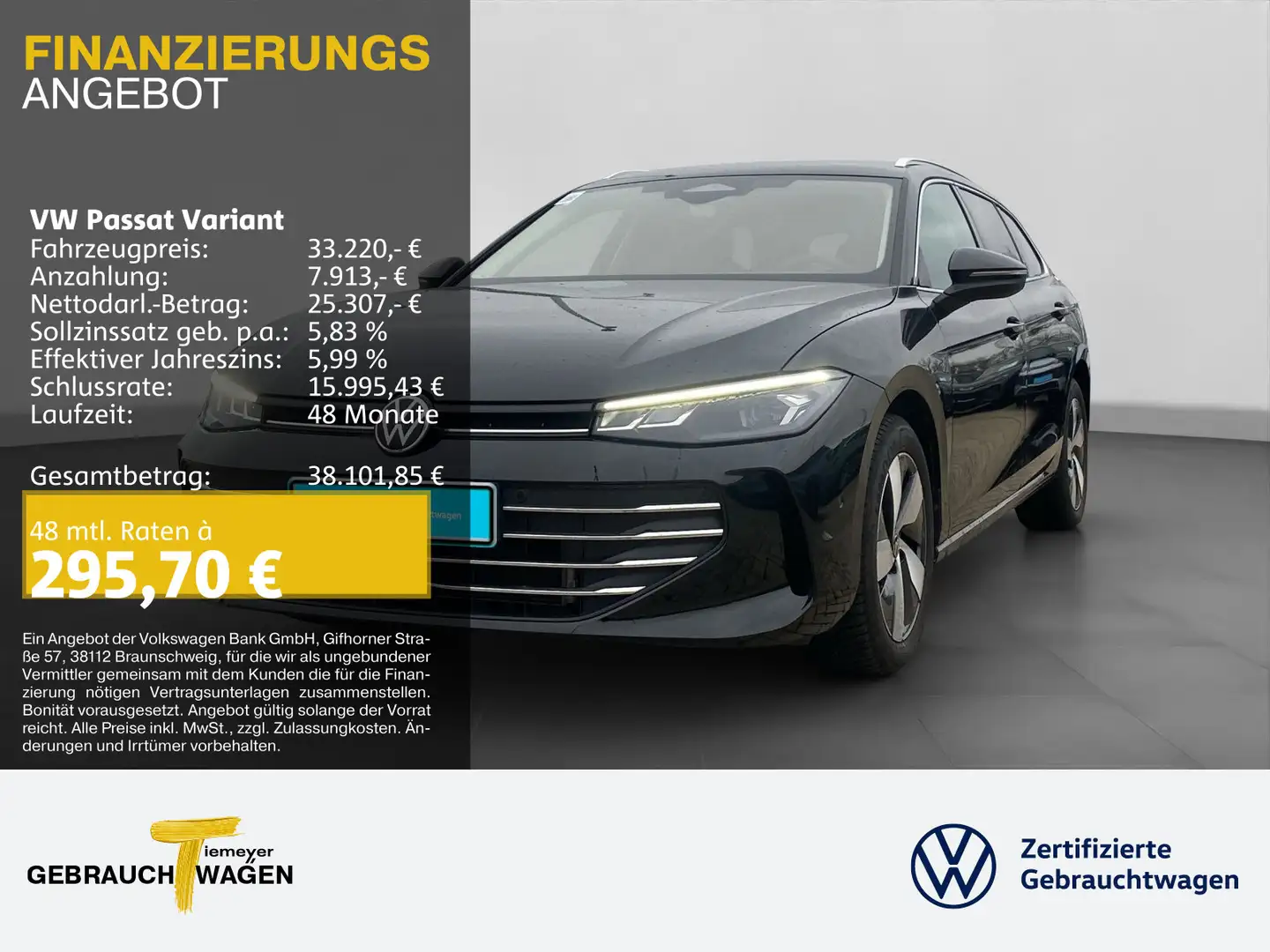 Volkswagen Passat Variant 1.5 eTSI BUSINESS STHZG LM17 EASY Schwarz - 1