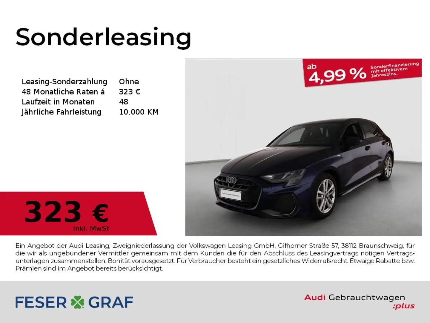 Audi A3 35 TDI S tronic S line/Nav./Rü.Kamera/17" Rückfahr Blau - 1