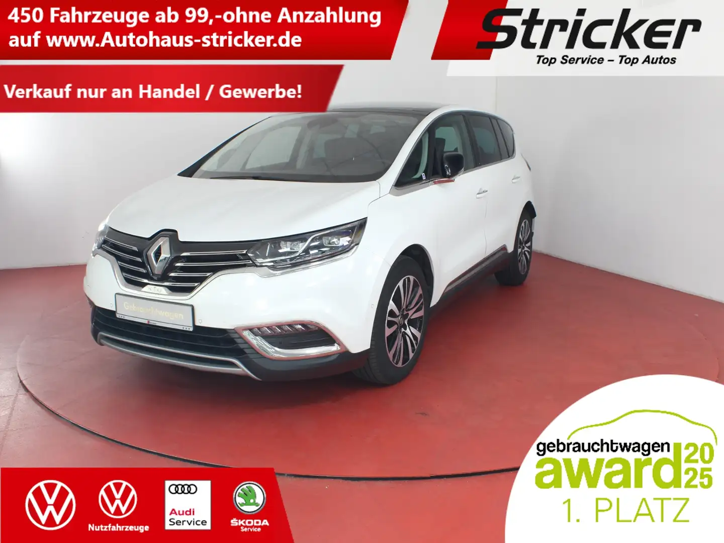 Renault Espace Initiale Paris 1.8 TCE TÜV bis 06.2027 7-Sitzer A Weiß - 1