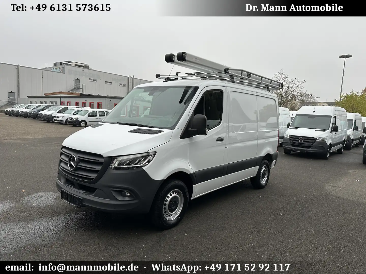 Mercedes-Benz Sprinter 317 CDI RWD L1 Kurz flach Sortimo Einbau Weiß - 1