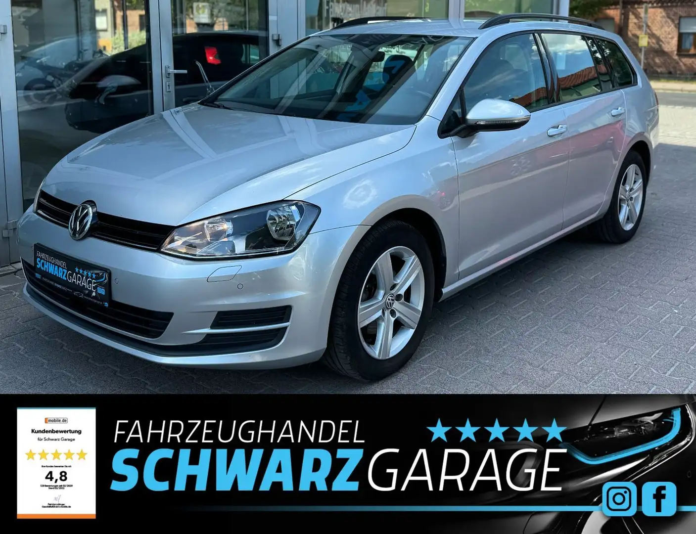 Volkswagen Golf VII Variant Comfortline BMT*SHZ*PDC*NAVI* Silber - 1