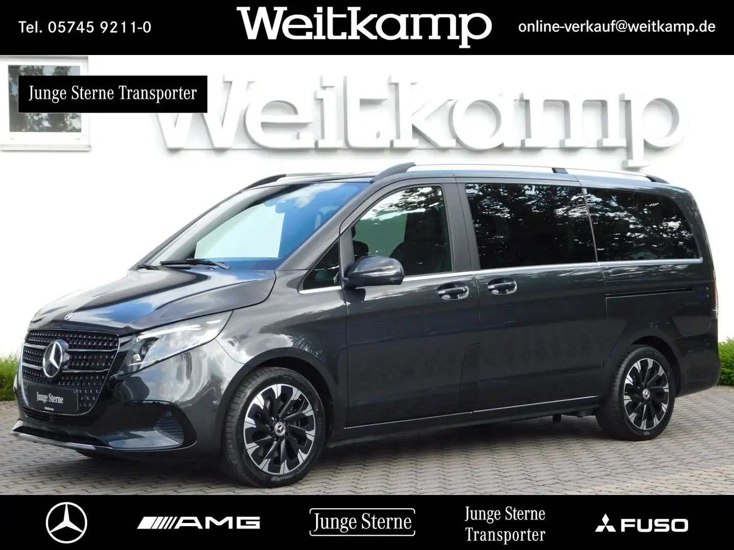 Mercedes-Benz V 250 V 250 d AVANTGARDE Lang AHK+360°+BURMES.+EL. TÜR Grau - 1