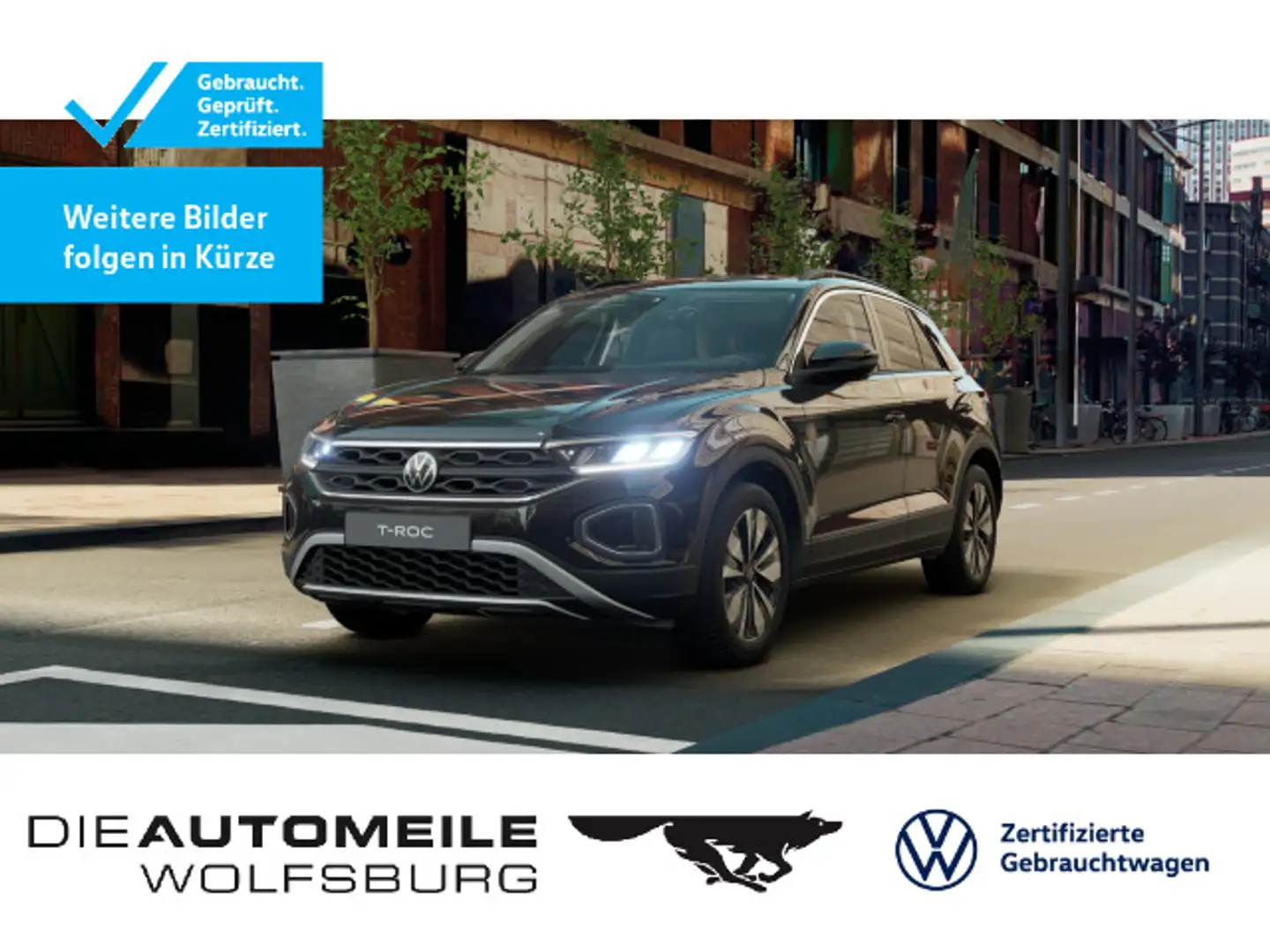 Volkswagen T-Roc 1.0 TSI Goal LED/ACC Schwarz - 1