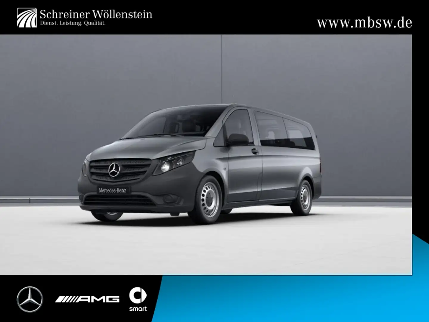 Mercedes-Benz Vito 114 Tourer PRO XL *AHK*RKam*9Sitze*Garantie Gris - 1
