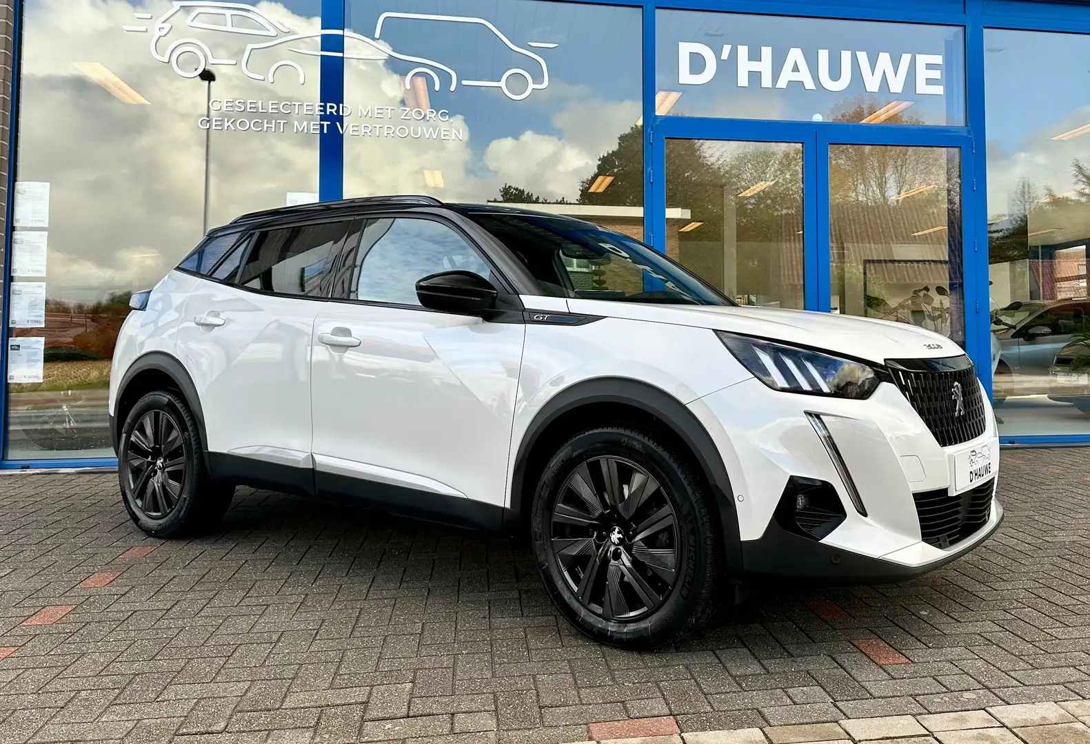 Peugeot 2008 *GT Pack*open dak*Nappa leder*Automaat*Camera* Wit - 1