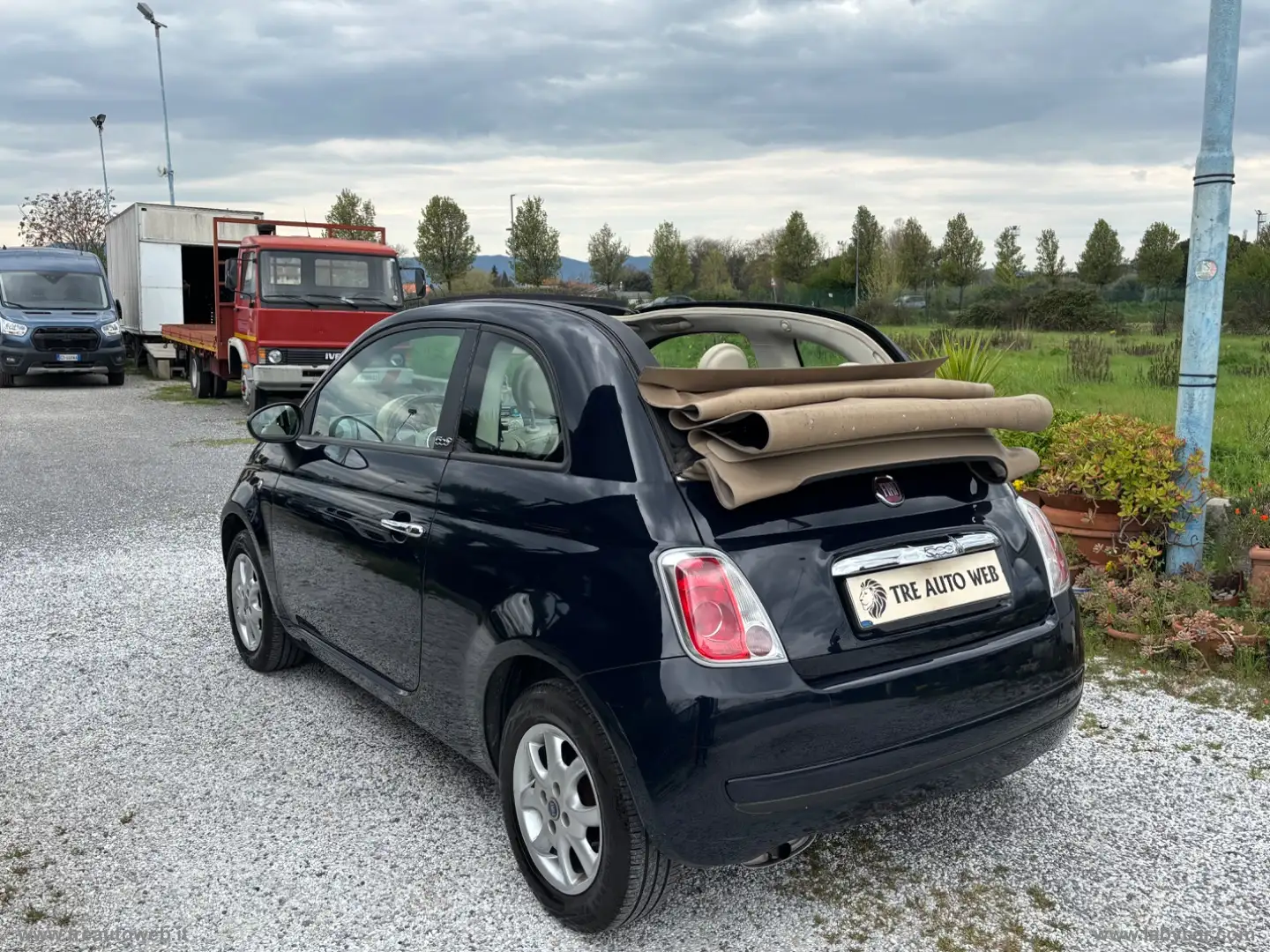 Fiat 500 C 1.2 Lounge Modrá - 1