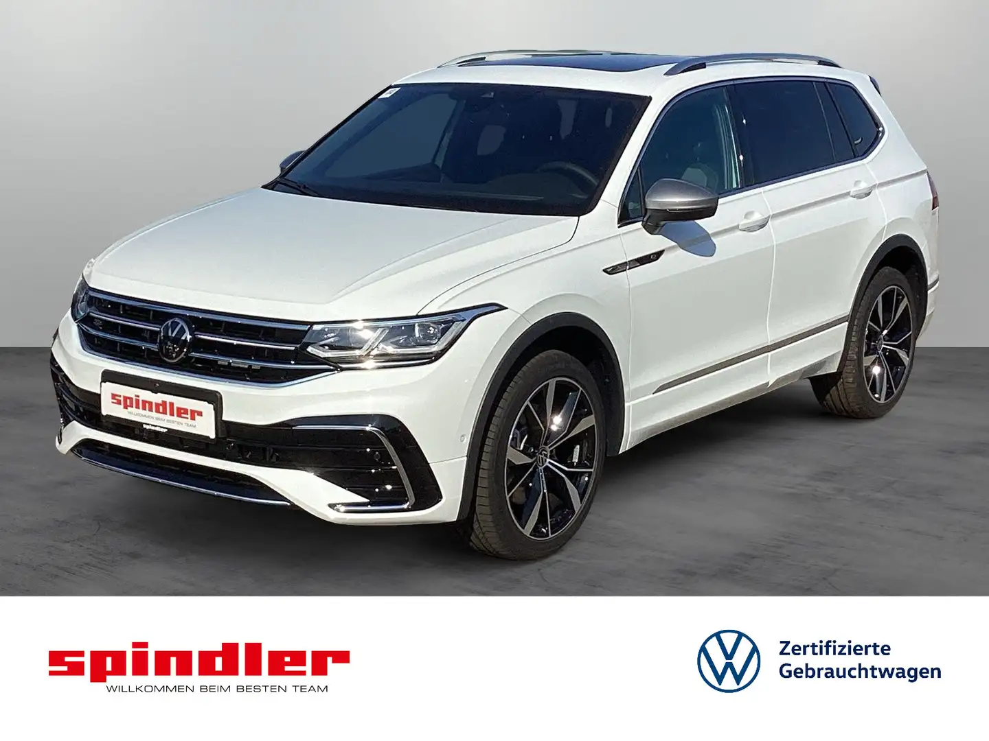 Volkswagen Tiguan Allspace R-Line 2.0TDI 4MDSG/ Matrix, AHK Weiß - 1
