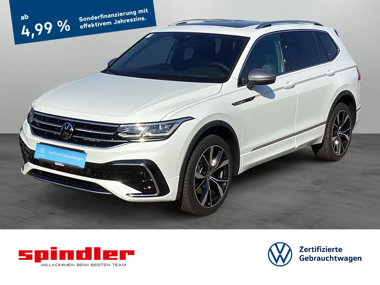 Volkswagen Tiguan Allspace R-Line 2.0TDI 4MDSG/ Matrix, AHK Weiß - 1