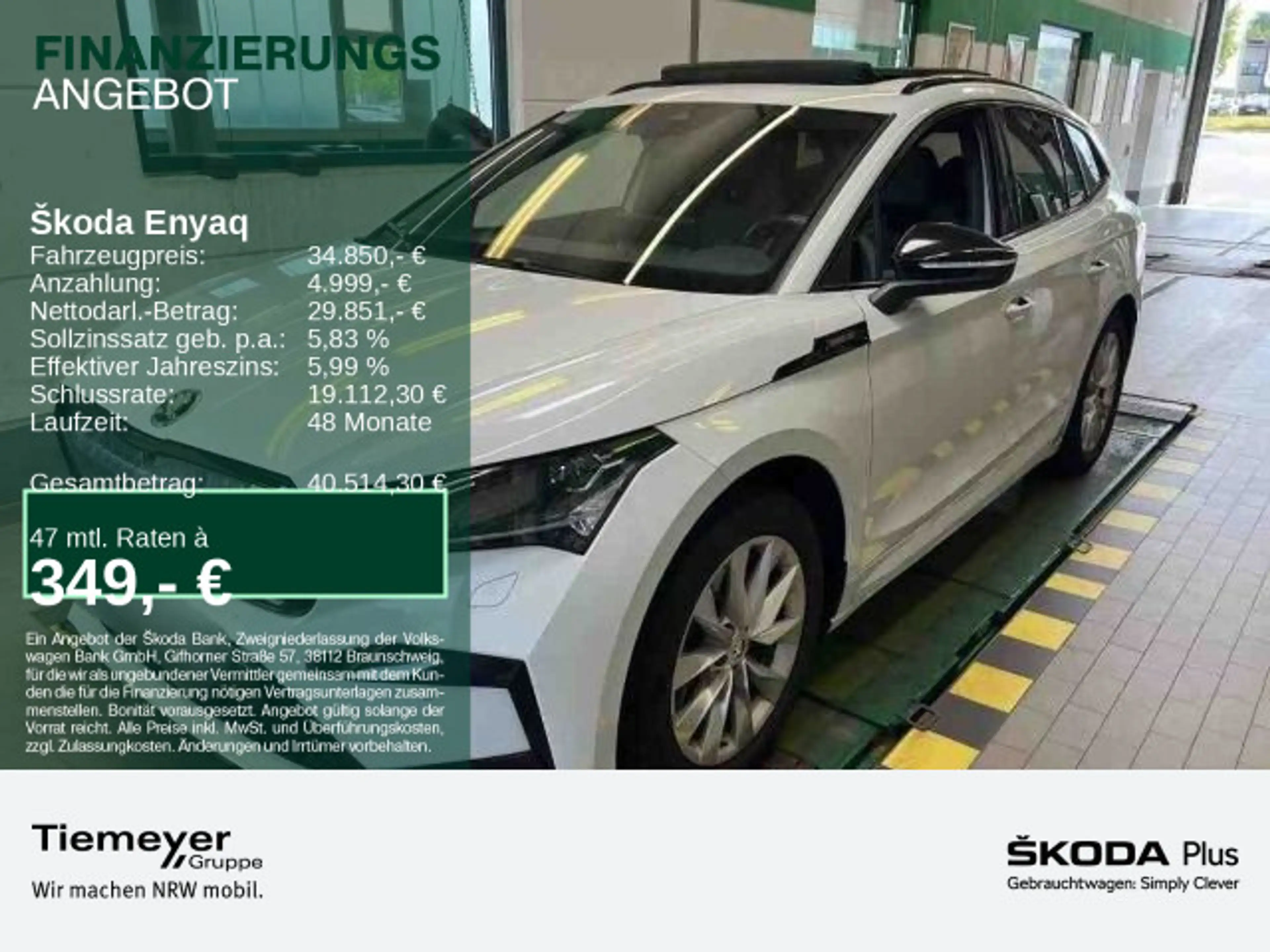 Skoda Enyaq iV SPORTLINE LM21 PANO MATRIX eSITZE