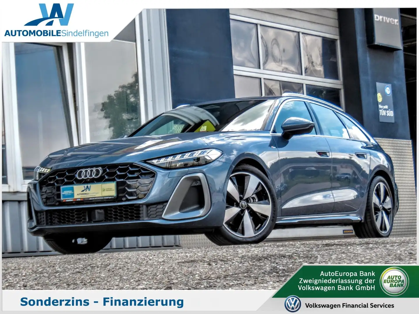Audi A5 Avant TFSI 150KW S tronic 2x S line TECH uvm. Blauw - 1