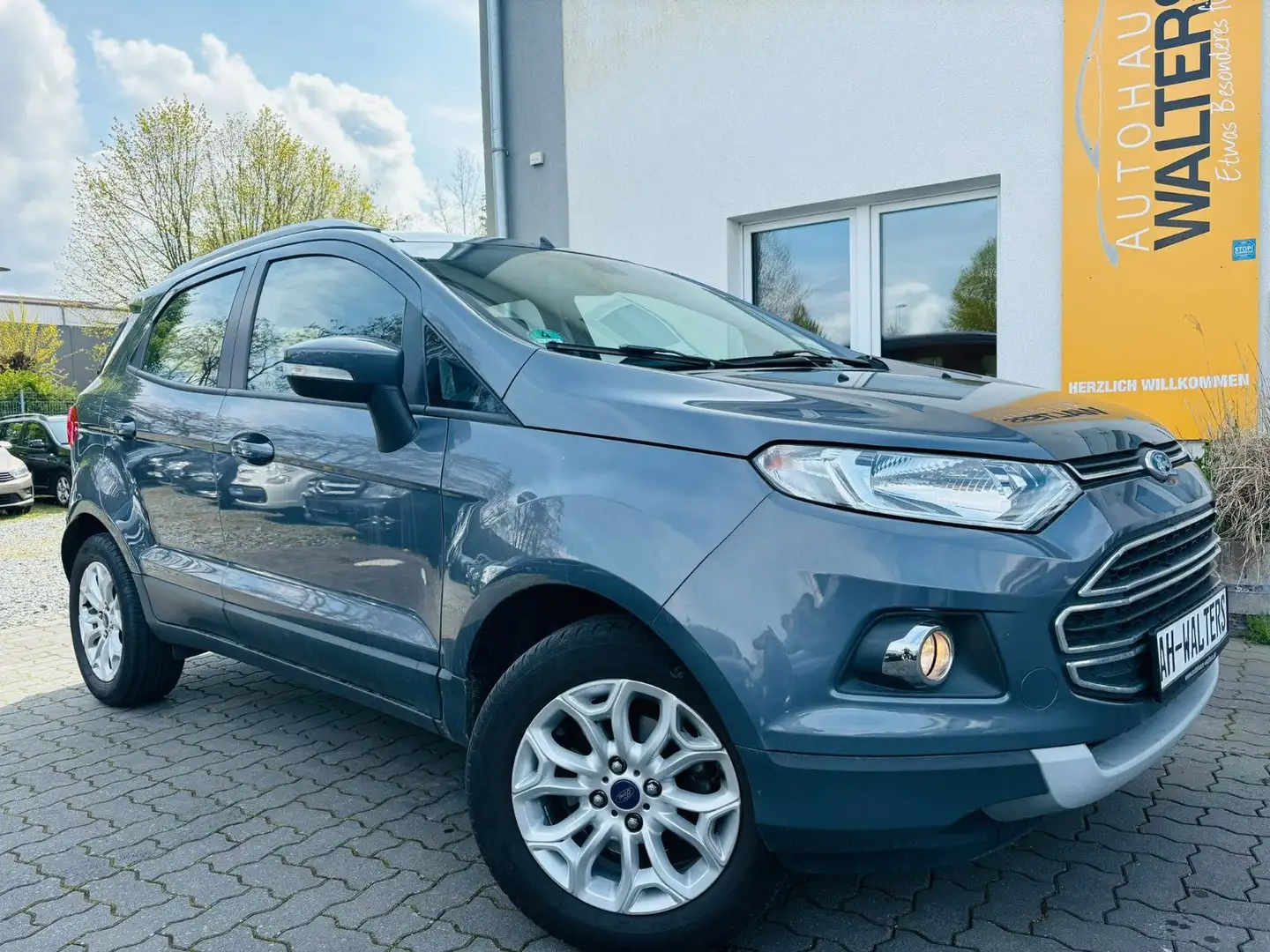 Ford EcoSport 1.0 Titanium-Teilleder-Klimaautom.-PDC Szary - 1