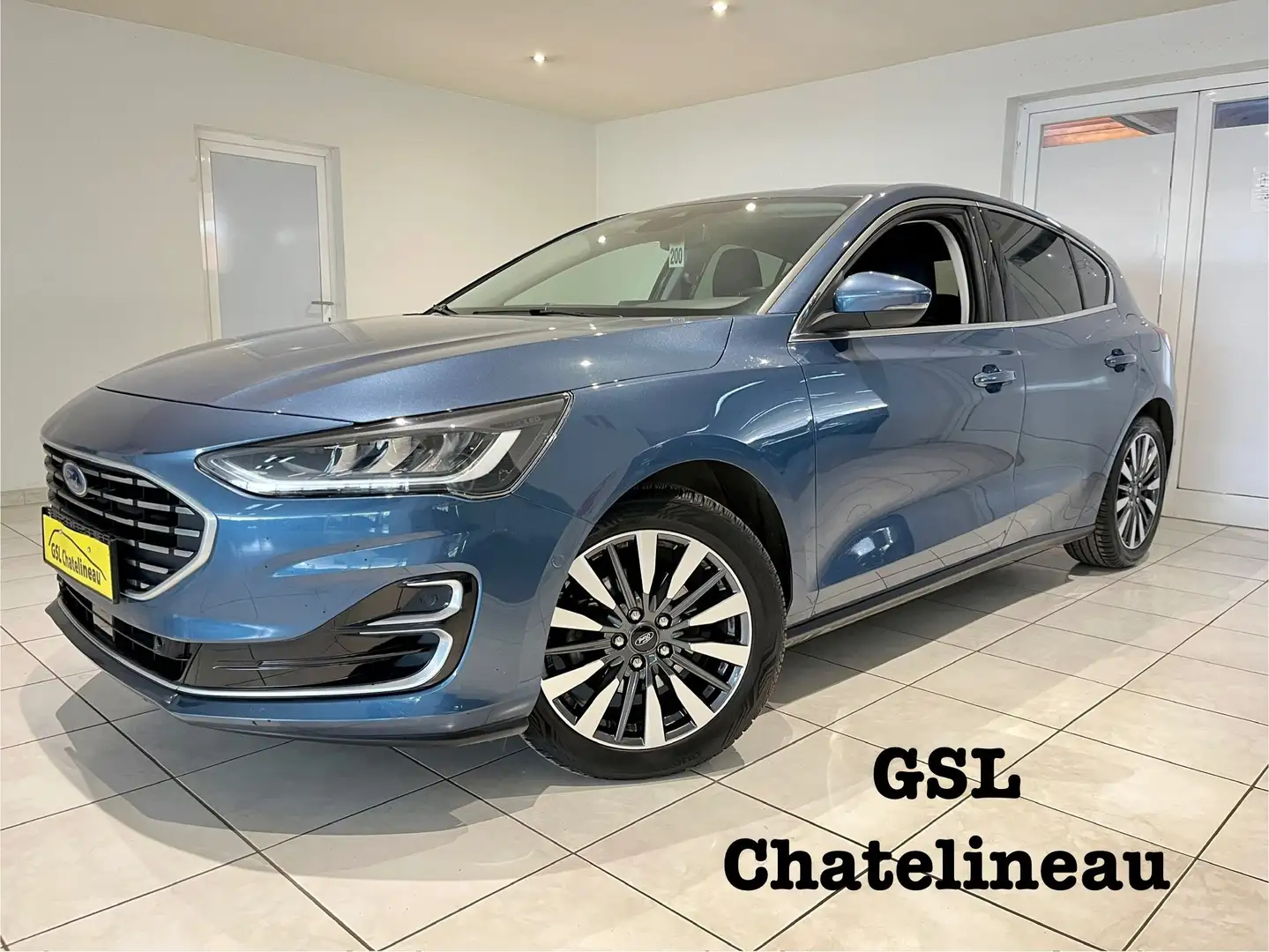 Ford Focus Vignale 1.0EcoBoost 155cv 2022 Navi/Carplay/Clim Bleu - 1