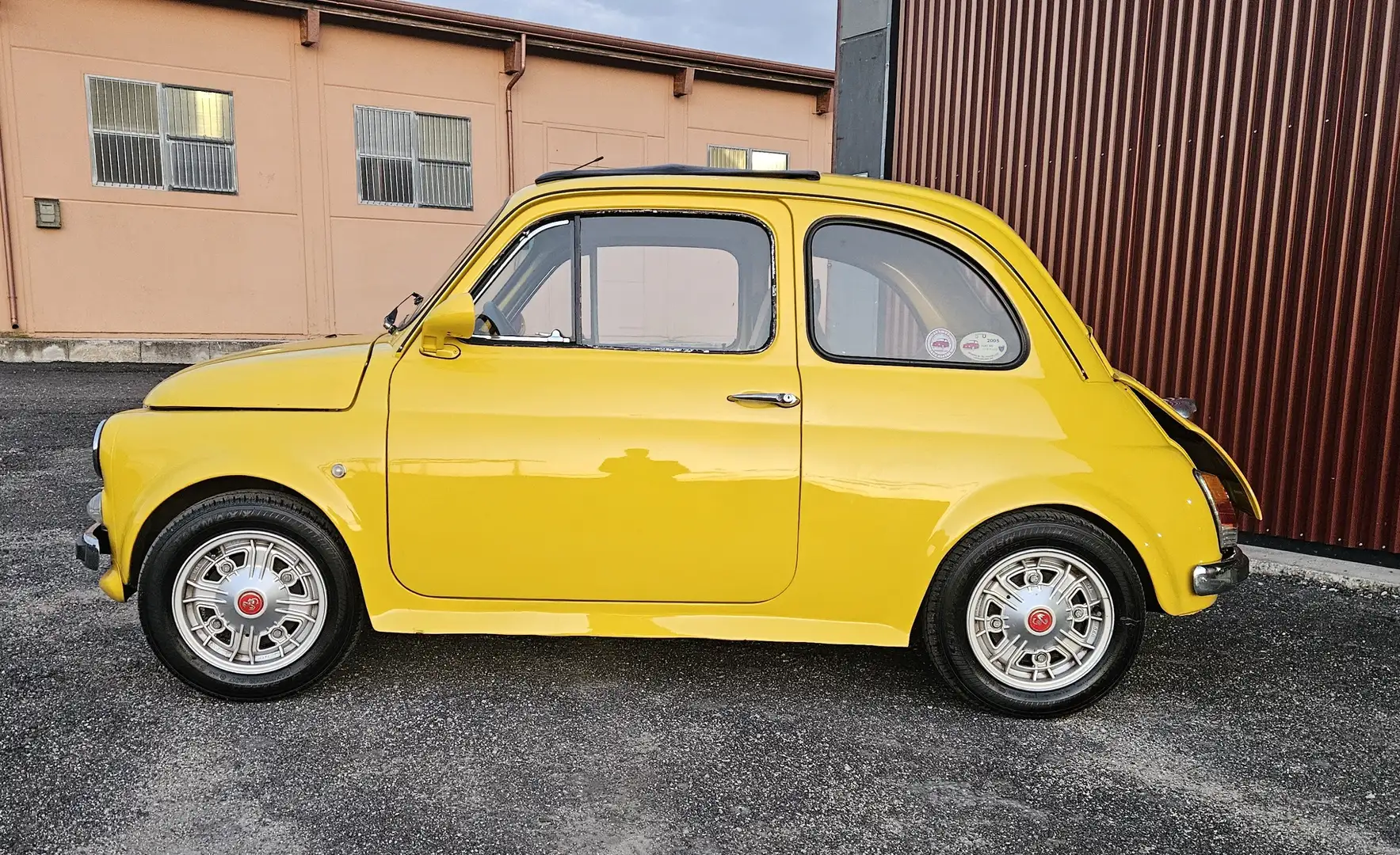 Fiat 500 F - Targata FR Jaune - 2
