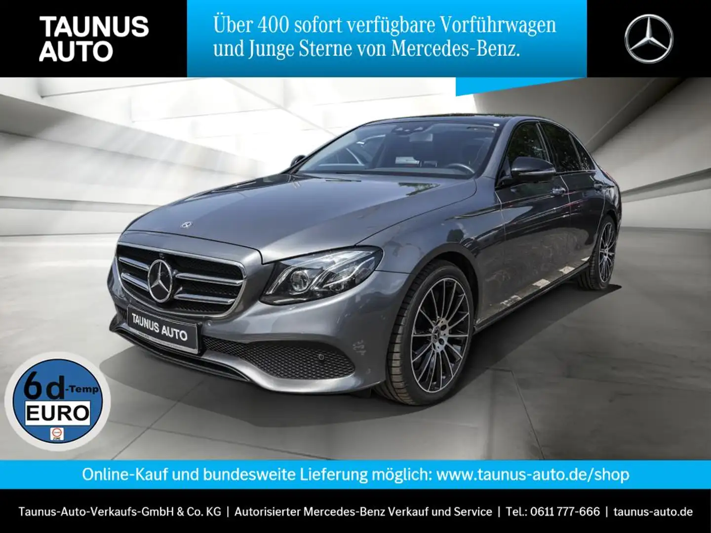 Mercedes-Benz E 400 d AVANTGARDE COMAND PANO DISTRONIC WIDE Grau - 1
