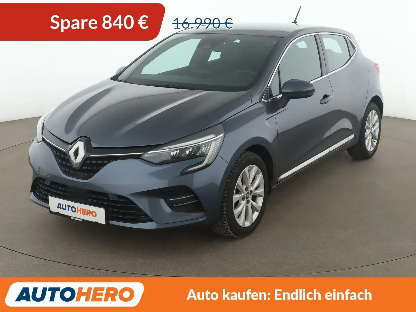 Renault Clio 1.3 TCe Intens Aut.*NAVI*LED*CAM*TEMPO*ALU* Gris - 1