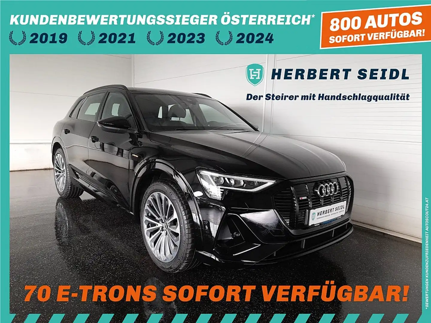 Audi e-tron 55 quattro S-LINE *NP: € 96.522,- / 21 ZOLL / L... Czarny - 1