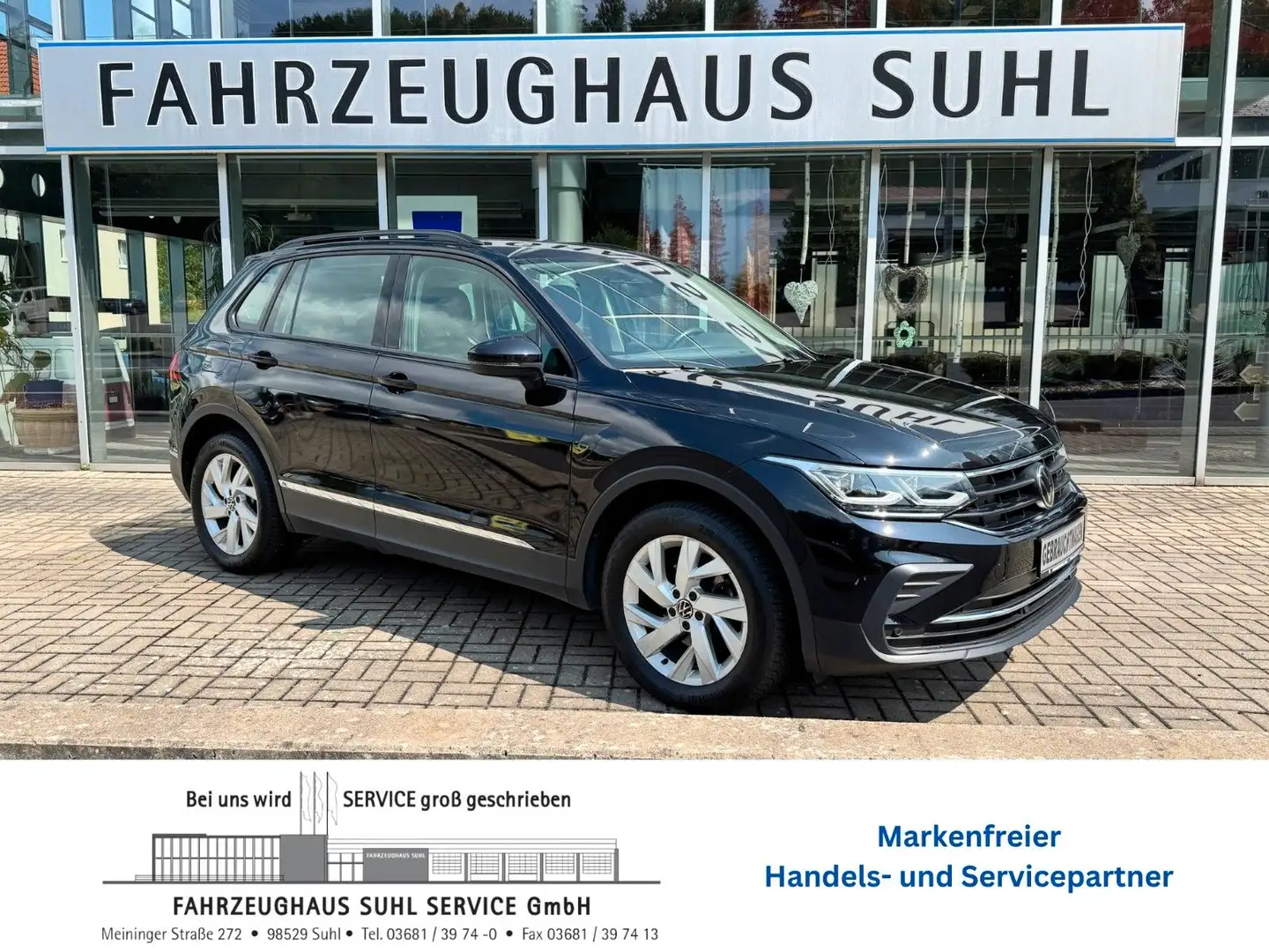 Volkswagen Tiguan Life 4M 1Hand Standheitzg. AHZV R.Kamera Noir - 1