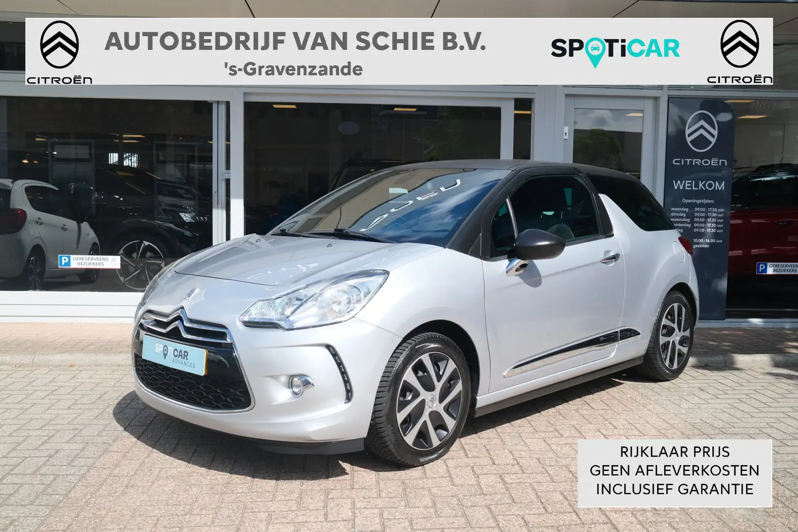 Citroen DS3 VTi 82 Chic Navi | Parkeersensoren | HiFi | Pack P Grijs - 1