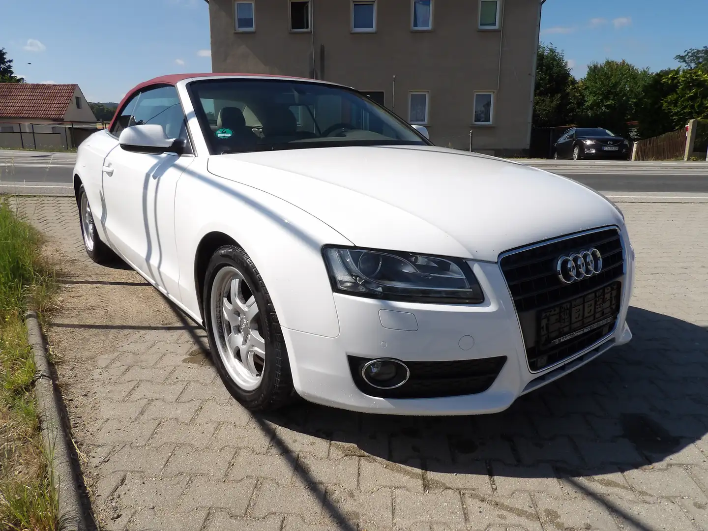 Audi A5 2.0 TFSI Cabrio Kilma Sitzh. Leder Alu.  HU AU Neu Weiß - 1