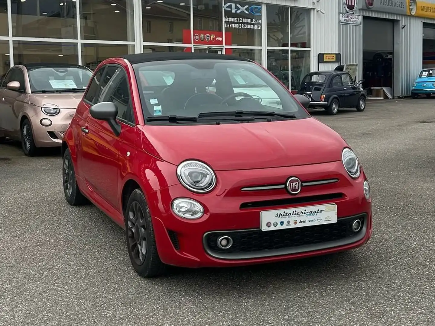 Fiat 500 CABRIOLET 1.0I BSG - 70 S&S SERIE 8 SPORT Rouge - 1