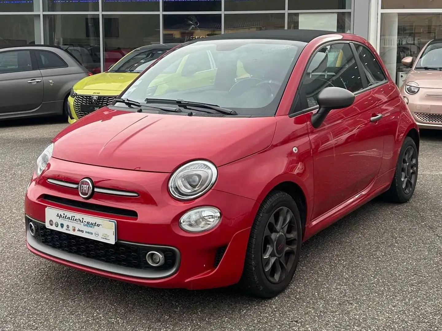Fiat 500 CABRIOLET 1.0I BSG - 70 S&S SERIE 8 SPORT Rouge - 2