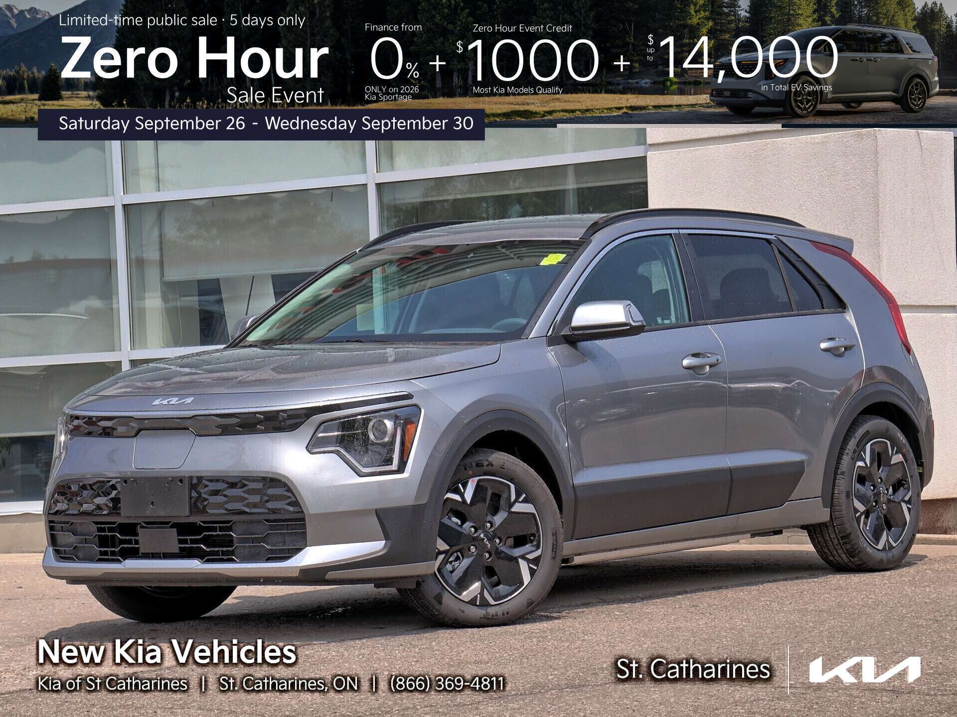 Gray 2026 Kia Niro EV SUV / Crossover  1-Speed Automatic