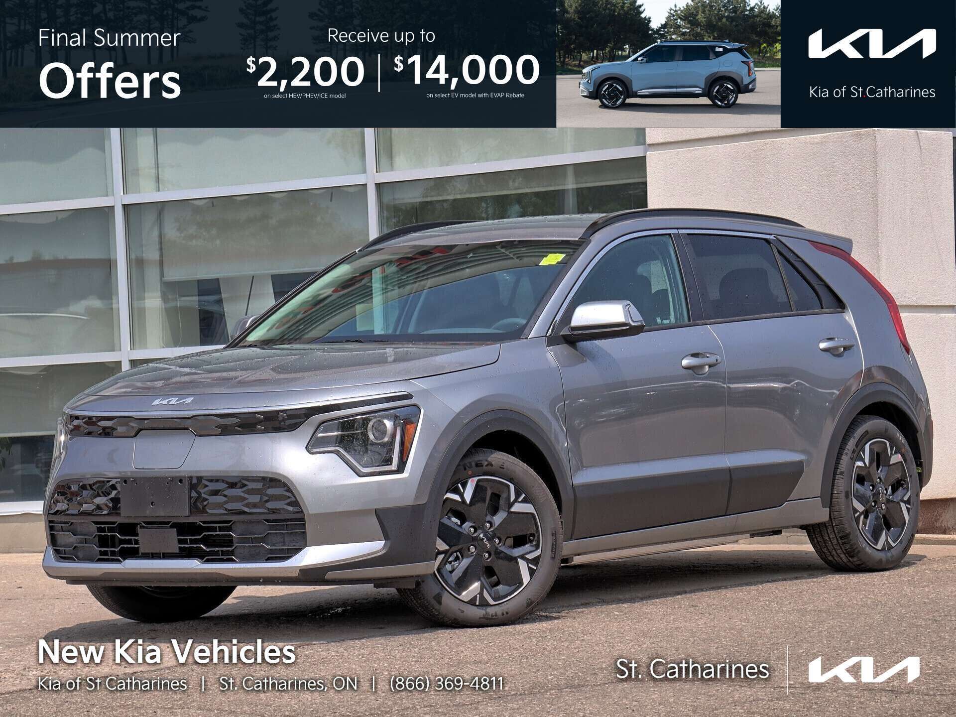 Gray 2026 Kia Niro EV SUV / Crossover  1-Speed Automatic