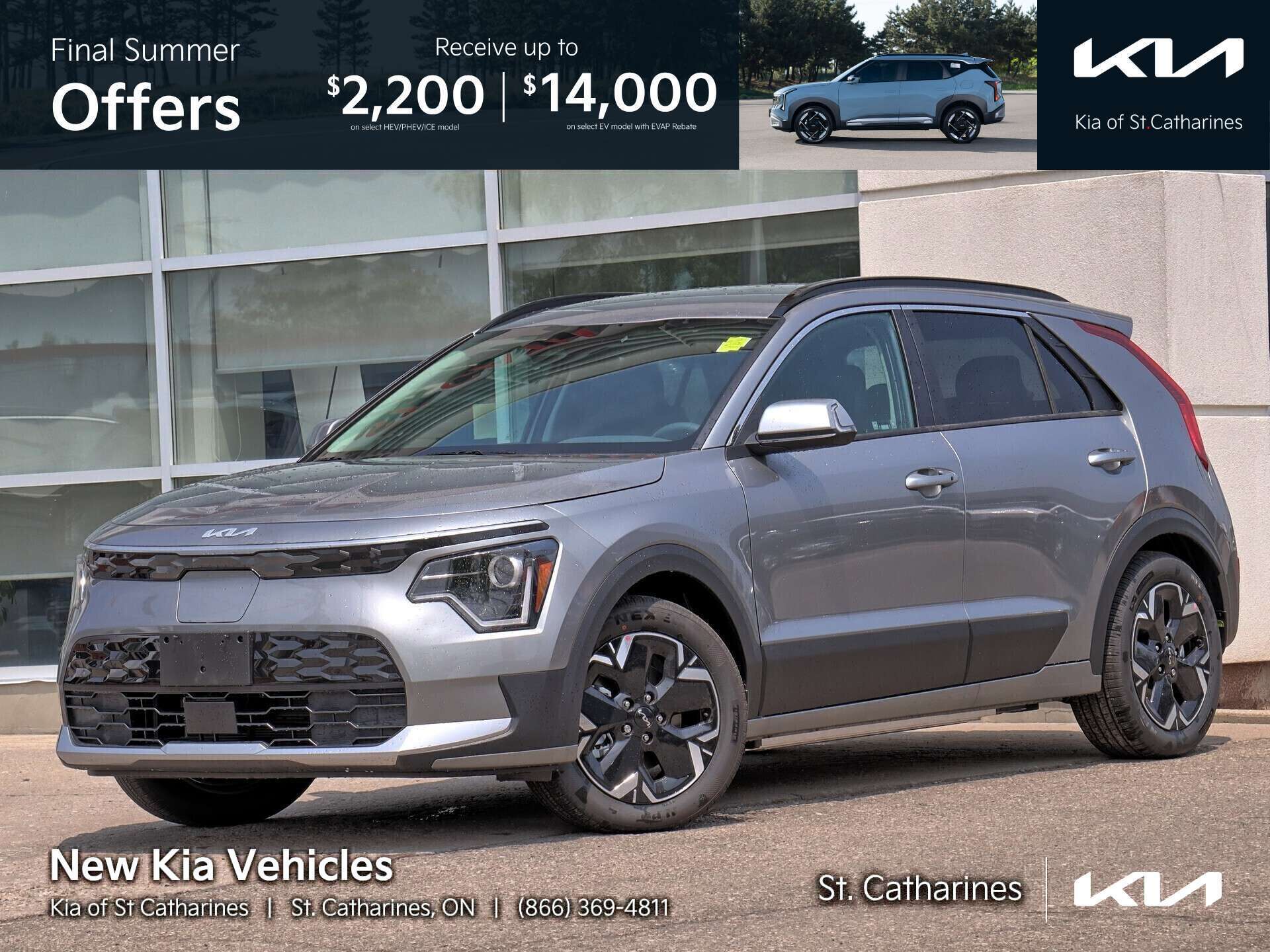 Gray 2026 Kia Niro EV SUV / Crossover  1-Speed Automatic