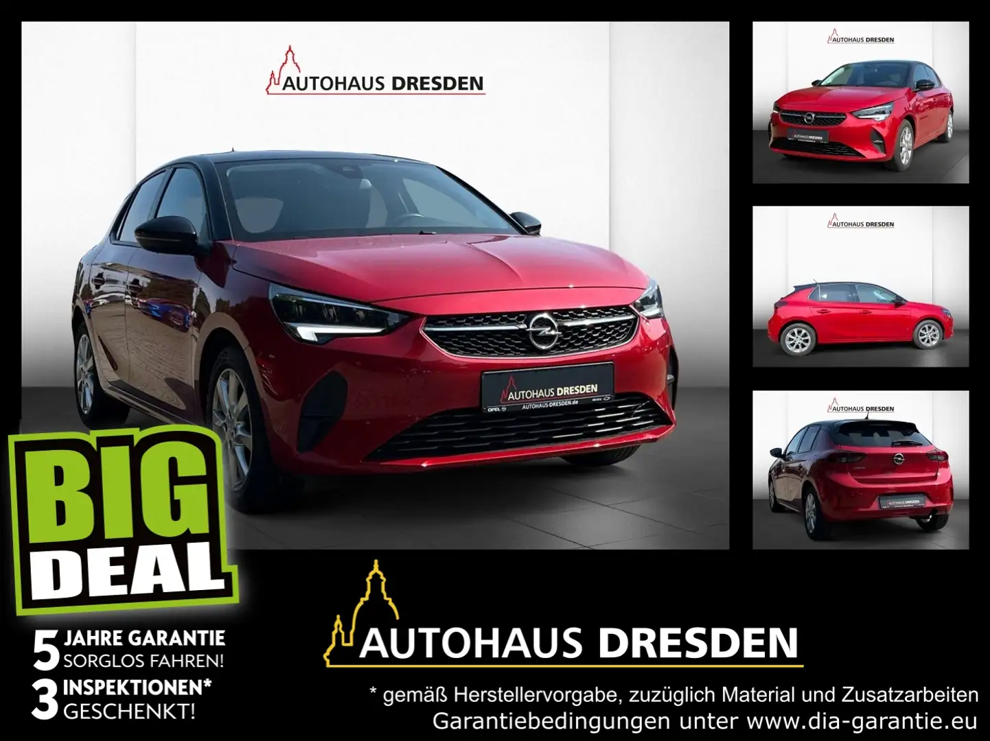 Opel Corsa F 1.2 LM KAM PDC SpurH KLIMA Rot - 1