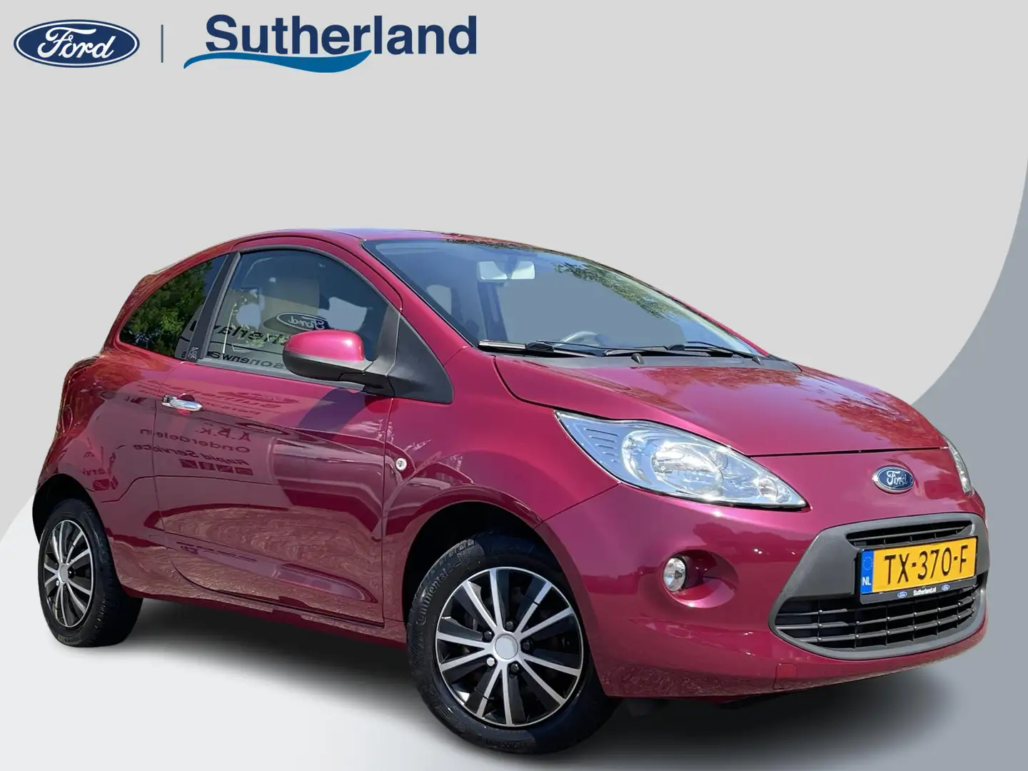 Ford Ka/Ka+ 1.2 Titanium X 69pk Full Leder | Climate control | Mauve - 1