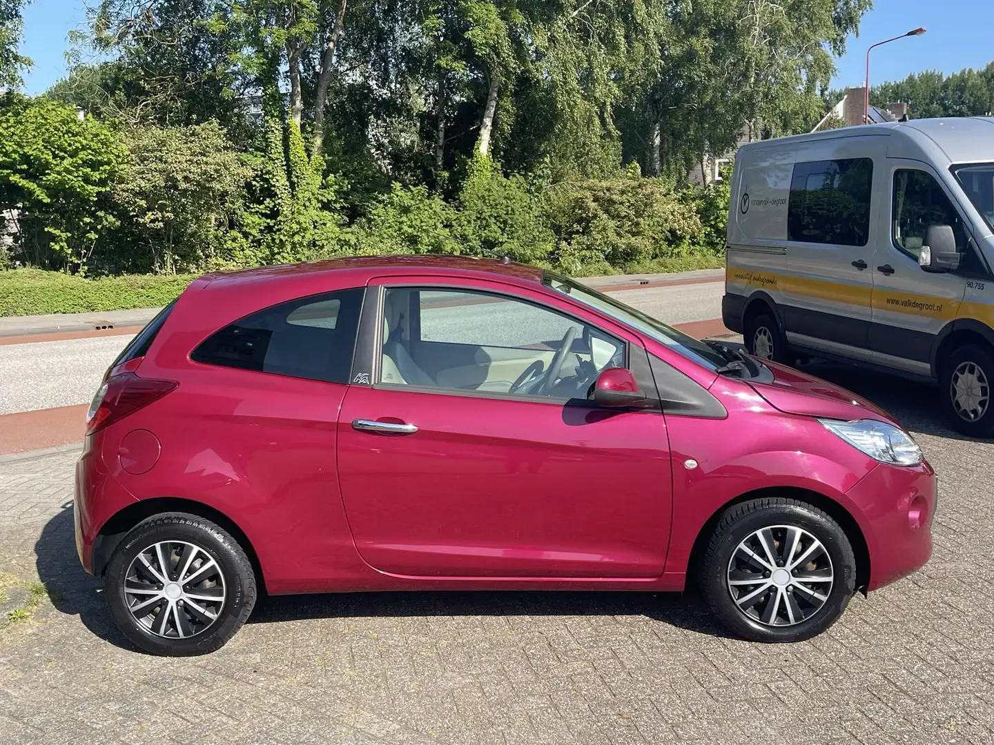 Ford Ka/Ka+ 1.2 Titanium X 69pk Full Leder | Climate control | Mauve - 2