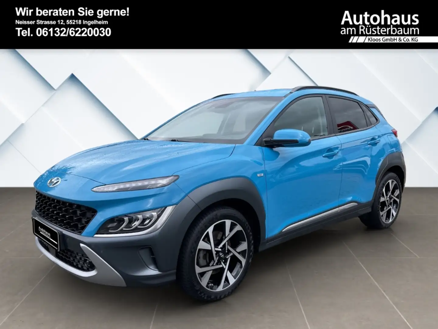 Hyundai KONA Prime Mild-Hybrid EU6d Facelift MJ23 1.0 HUD Navi Blu/Azzurro - 2