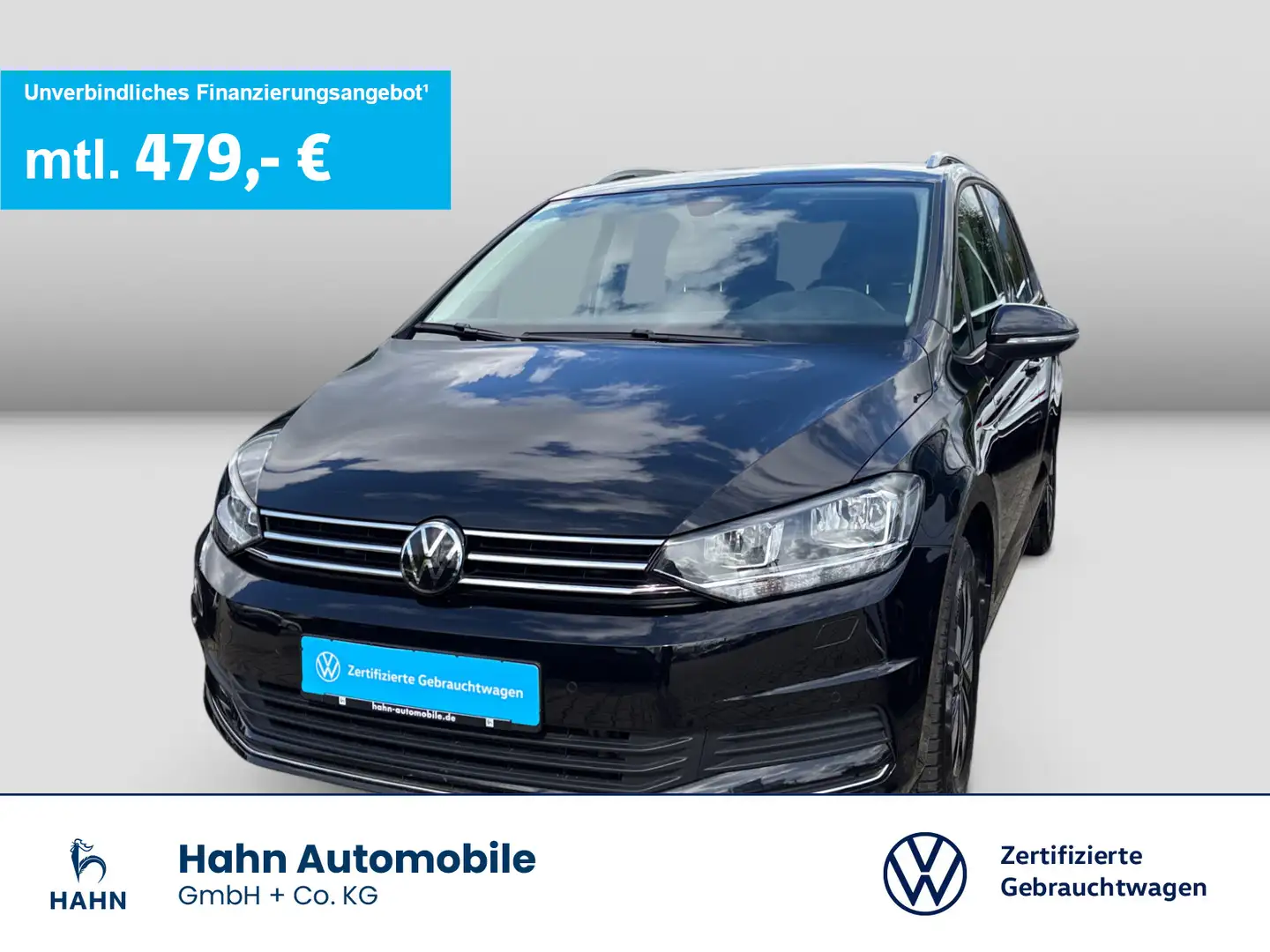 Volkswagen Touran 1.5TSI Move Keyless Standhzg 7 Sitzer Nav Schwarz - 1