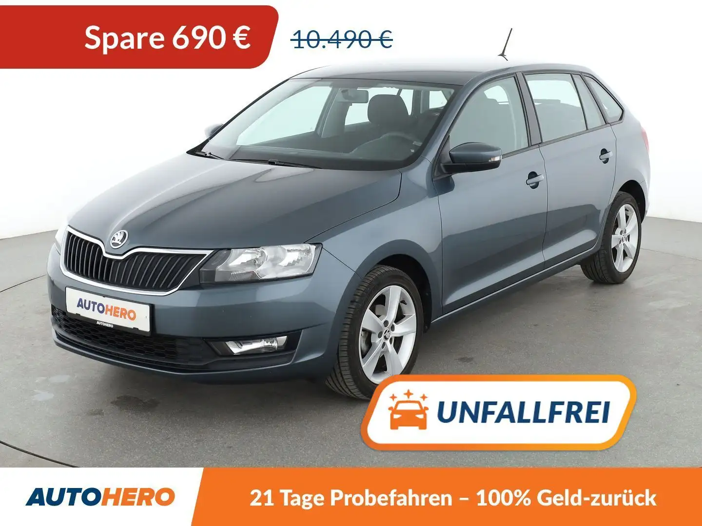 Skoda Rapid/Spaceback 1.0 TSI Cool Edition*PDC*SHZ*ALU*KLIMA* Gris - 1